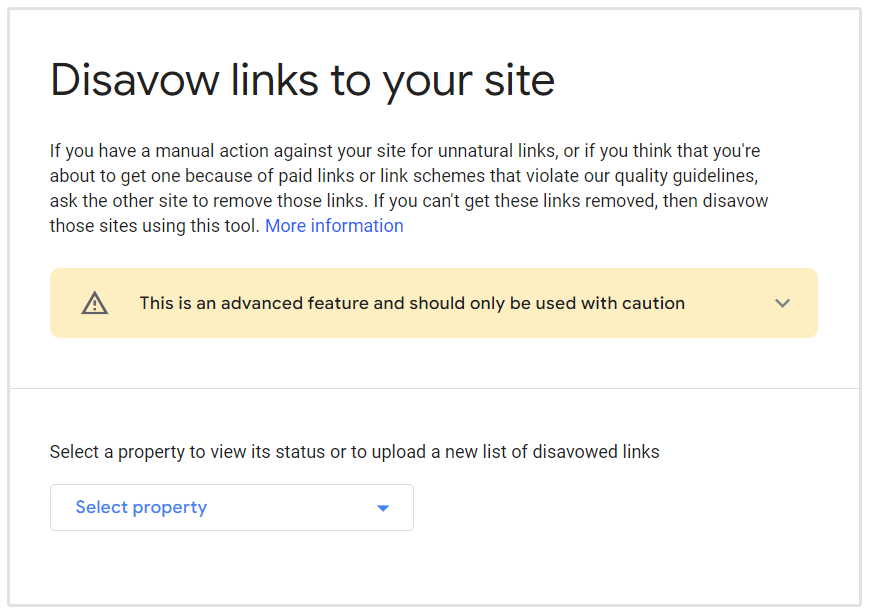 Google Disavow-Tool